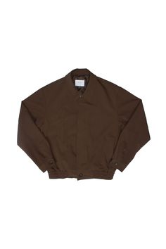 - Bomber jacket with buttoned cuffs and knit waistband Hidden front button closure Two front pockets