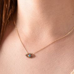 This Evil Eye Pendant is 14k Solid GOLD ( not filled or plated).  Solid Gold Evil Eye Necklace in 14k Gold, Rose Gold, White Gold.   #VivaRing #evileyenecklace #evileyependant #evileyecharm #14kgoldnecklace #womannecklace #customnecklace #goldjewelry #necklaceforwoman #goldpendant #rosegoldnecklace #romanticgifts #giftsforbestfriend #giftforher #goldnecklace Sterling Silver Yellow Gold Birthstone Necklace With Adjustable Chain, Gold Birthstone Necklace With Adjustable Chain, Spiritual 14k Gold Clavicle Chain Necklace, 14k Rose Gold Birthstone Necklace With Delicate Chain, Rose Gold 14k Birthstone Necklace With Delicate Chain, Gold Necklaces With Gemstones In 14k Gold Filled, Gold Sterling Silver Birthstone Necklace With Clavicle Chain, Gold Jewelry With Birthstone In 14k Gold, 14k Gold Jewelry With Birthstone