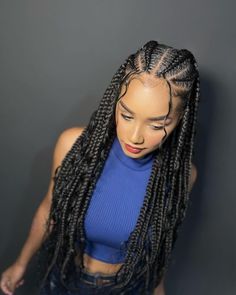 Fulani Braid, Braided Hairstyles For Black Women Cornrows, Sleek Ponytail Hairstyles, Braid Inspiration, Side Braid Hairstyles