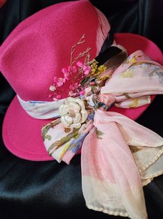 Customized Fedora - Etsy Pink Fedora Felt Hat For Kentucky Derby, Pink Fedora For Kentucky Derby, Handmade Pink Fedora With Flat Brim, Fedora Hat Bands For Kentucky Derby Gift, Handmade Pink Fedora Hat, Handmade Pink Fedora With Short Brim, Flat Brim Fedora For Kentucky Derby Gift, Kentucky Derby Hats With Short Brim As Gift, Pink Vintage Hat As Gift