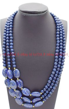 Product Description          Style:        Necklace Size:          6mm 13x18mm Quantity:   1 Pcs   length:     18-20 Inches Color:     Blue Clasp: -- Condition: New If you want to buy more , please contact us . Thanks ! &&&&: Sale the items does not include box.   Payment Policy&Shipping Policy We accept PayPal Please pay within 24 hours If no payment or contact is made with in 7 days item will be relisted. Thank YouPlease make sure the "Ship To" address you input in Paypal is correct.Items are Blue Oval Beads Gemstone Jewelry, Blue Natural Stone Beaded Necklaces With Oval Beads, Blue Oval Beaded Necklaces With Natural Stones, Blue Oval Beaded Necklaces, Blue Beaded Necklaces With Oval Beads, Blue Jewelry With Oval Natural Stones, Blue Oval Natural Stone Beads, Blue Natural Stone Oval Beads, Blue Lapis Lazuli