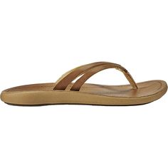 The Olukai Kapehe Luana is a casual women's thong sandal featuring soft full-grain leather, underfoot support, and a strappy design. These Olukai Kapehe Luana Sahara/Sahara Leather Women's Sandals have the following features: Premium, full-grain leather upper Breathable microfiber lining Soft toe post Metal rivets near the toe post The anatomical dual-density, high-rebound EVA with high-character leather delivers all-day support and cushioning Laser-etched and embossed artwork and logos create a Athleisure Sneakers, Post Metal, Clog Slippers, Birkenstock Sandals, Leather Sandals Women, Flip Flop Shoes, Trail Shoes, House Shoes, Leather Items