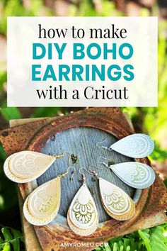 how to make diy boho earrings with a cricut