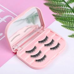 New In Package Cherries Eyelash Storage Travel Box With Mirror ****Eyelashes Not Included See Other Listing For Other Colors Duo Eyelash Glue, Eyelash Storage, Rapid Lash, Fake Eyelash, Black Brows, Gene False, Fake Eye, Faux Lashes, Dramatic Style