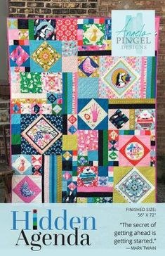 the hidden agenda quilt pattern is featured in this article