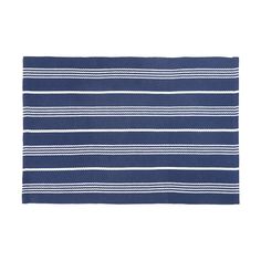 Rug - Navy Blue & White Striped Rug Doormat Layering, Layering Rugs, Bold Decor, Layered Rugs, Custom Doormat, Color Filter, Entry Way, Striped Rug, Entry Rug