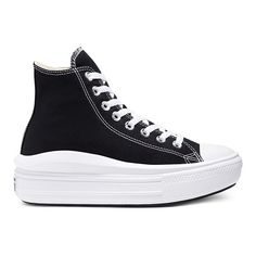 Converse Chuck Taylor All Star Move Women's High-Top Platform Sneakers Converse High-top Sneakers With White Sole, Mid-top White Sole Platform Wedge Sneakers, Mid-top Platform Wedge Sneakers With White Sole, Black High-top Platform Sneakers With Thick Bottom, Black High-top Platform Sneakers With Thick Sole, Converse Mid-top Platform Sneakers With Contrast Sole, Sporty High-top Platform Wedge Sneakers, Sporty High-top Wedge Sneakers With Thick Bottom, Black High-top Wedge Sneakers With Thick Bottom