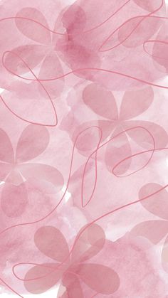 pink watercolor hearts on white background