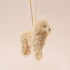 Furry Poodle Ornament | Tan Notes Gift, Puppy Lover, Mantle Decor, The Shade, Mans Best Friend, Holiday Decorations, Tan Color, Holiday Ornaments, All The Colors