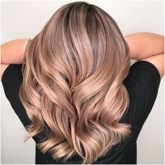 Makeup Tip, Hair Color Unique, Balayage Blonde, Dark Rose, Balayage Hair Blonde, Rose Gold Hair