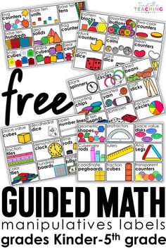 free guided math worksheets for the classroom