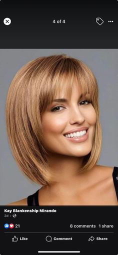 Haircuts For Long Necks For Women, Bob For Thinner Hair, Kręcony Bob, Mid Length Hair With Bangs, Hair Styling Ideas, Amazing Hairstyles, Medium Layered Hair