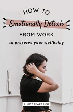 How to emotionally detach from work so that you can preserve your own mental and emotional wellbeing regardless of if you love or hate your job. #mindfulness #worklifebalance #mentalhealth #wellbeing #selfdiscovery #selfcare How To Detach Emotionally From Work, How To Detach, Self Soothing Techniques, Anti Burnout, Work Psychology, Workplace Wellbeing, Work Happiness, Wellbeing Tips, Self Preservation