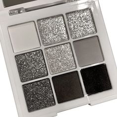 PRICES MAY VARY. 【Cool Black/Grey/Silver Eyeshadow Palette Makeup】9 Colors Black White Grey Silver Smokey Eye Makeup Eyeshadow Palette,Cool Toned Matte & Shimmer. 【Smooth & Wided Use】This eyeshadow goes on smoothly,easy to spread makeup and adhere firmly to the eyes.9 colors goth can blend well.Can use this for goth makeup, eyeshadow, on lips, ad as smokey, bold eyeliner. It's perfect and the color is rich. 【High Pigmented Powder】Such as black or gray smokey eyeshadow.High quality powder with gl Sliver Eyeshadow, Silver Smokey Eyeshadow, White Eyeshadow Makeup, Silver Smoky Eye, Smokey Eyeshadow Palette, Silver Smokey Eye, Grey Makeup, Shimmer Eye Makeup, Grey Eyeshadow