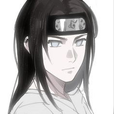 an anime character with long black hair and glasses on his head, staring at the camera