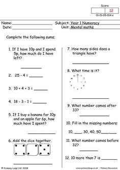 worksheet for comparing numbers from 1 to 10 with the same number and place value