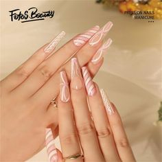 Click here to view more Fofosbeauty Press On Nails at lower price! Limited Edition Christmas Design Nails Decoration are here, with glossy extra-long stiletto shaped nails! Spare yourself a schlep to the salon with DIY false nails that also save you time and money. Wickedly chic one-of-a-kind manicures will make you look spellbindingly beautiful in a snap. Created exclusively for Fofosbeauty by top professional nail artists and social influencers, you wont find these styles anywhere else. Fofosb Nail Art Paillette, Manicure Diy, Fake Nails With Glue, Nail Forms, Stick On Nails, Nailed It, Christmas Nail