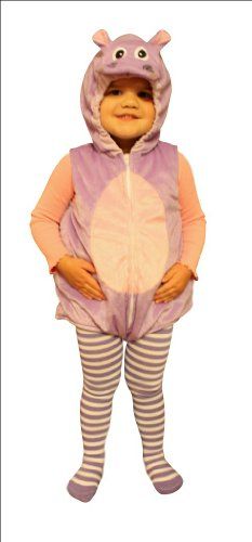 a person in a purple and pink costume standing with their hands on his hippo's hips