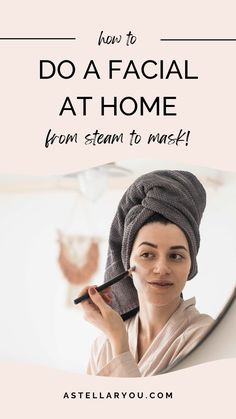 Learn step-by-step how to do a luxurious facial at home. Unlock your skin's natural glow! Diy Facial At Home, At Home Facial, Steaming Your Face, Facial At Home, Back Facial, Healthy Face, Holistic Skin Care, Facial Routines, Face Routine