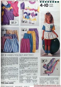 80s Teen Fashion, 90s Catalog, Fashion By Decade, Vintage Girls Clothes, Rich Auntie