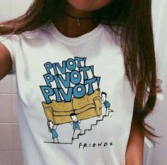 Pivot Friends, Egirl Outfits, Friends Moments, Friends Show, Friends Tv Show, Friend Outfits, Friends Tv, Aesthetic Aesthetic, Printed Tees