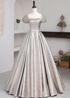 Silver Evening Dress, Prom Dresses 2021, Fairytale Dress, Vestidos Prom, Satin Prom Dress, Custom Dresses, Pretty Outfits, Evening Dress, Floor Length