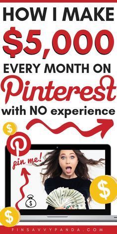 an advertisement for pinterest with money coming out of her laptop screen and the words how i make $ 100 every single day on pinterest with no experience