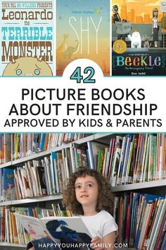 These 42 Picture Books About Friendship have been approved by both kids and parents alike. We're sharing books that cover a lot of different situations. We have books for when it’s hard to make new friends, for when a friend is moving away, about the importance of being an included, and more! Books About Friendship, Friendship Problems, Sharing Books, Be A Good Friend, About Friendship