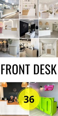 36 Front Desk Designs: Innovate Your Welcome Space - placeideal.com School Reception Design, Front Desk Decor, Front Desk Ideas, Office Front Desk, Waiting Room Ideas, Front Desk Design, Reception Area Design, Office Reception Design