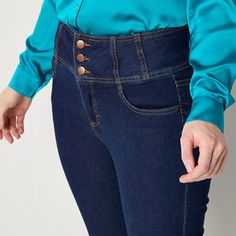 Update your denim collection with this skinny pair of women's Bold Elements high-rise bootcut jeans. Made from stretch-cotton with recycled fabric in a dark wash, this ankle-length pair has 5-pocket tailoring, a button-zip fly, and a distressed hem. Wear them with a blouse and heels.Features: Fly Front, Stretch FabricClosure Type: Button & ZipperPockets: 2 Front Slip Pockets, 1 Front Coin Pocket, 2 Back Slip PocketsRise: High RiseFiber Content: 67% Cotton, 28% Recycled Polyester, 3% Other 5% Or Elastic Waist Jeans, High Rise Bootcut Jeans, Denim Collection, Joes Jeans, Recycled Fabric, Stretch Cotton, Bootcut Jeans, Ankle Length, Elastic Waist