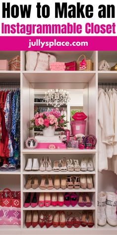 Instagrammable Closet Using A Bedroom As A Closet, Making A Room Into A Closet, Turning A Bedroom Into A Walk In Closet, Room To Closet Convert, Glam Closet Ideas, Turning A Room Into A Closet, Spare Bedroom Closet Ideas, Turn Room Into Walk In Closet