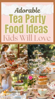 Hosting a kids tea party? Check out these adorable and easy food ideas that are sure to delight. From mini sandwiches and sweet pastries to colorful fruit kabobs and fun cookies, you'll find everything you need to make your party a hit. Click now to get all the recipes and tips for creating a memorable tea party your kids will love! Tea Party Food For Kids, Tea Sandwiches Kids, Party Food Ideas Kids, Tea Party Food Ideas, Kids Tea Party Birthday, Party Food For Kids, Easy Food Ideas, Tea Party Sandwiches Recipes, Sandwich Recipes For Kids