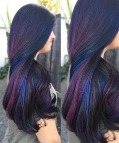 Oil slick hair                                                                                                                                                                                 More Lip Colour, Cool Hair