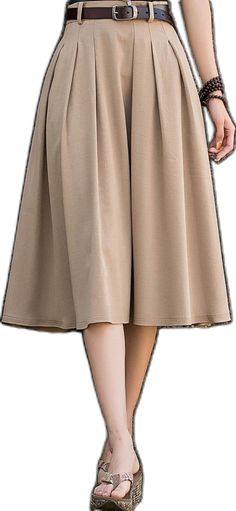 Khaki Pleated Skirt, Handmade Skirts, Women Skirt, Wool Clothing, Skirt Midi, Skirt With Pockets, Skirt Vintage, Line Skirt, Plus Size Skirts