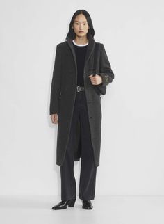 THE COCOON LONG COAT | Aritzia Aritzia Wool Coat Outfit, Cocoon Coat Aritzia, Aritzia Wool Coat, Wilfred Cocoon Coat, Wool Coat Outfit, Sweat Vest, Wind Protection, Tailored Coat, Cocoon Coat