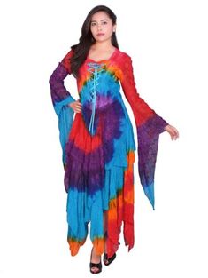 Top Seller for Jordash Dress Multi Size M-L, Fashion Womens Dresses Witches Halloween Party, Boho Goth, Fairy Festival, Tunic Style Tops, Tunic Styles, Top Seller, Women's Fashion Dresses, Tie Dye Top, Tie Dye Skirt