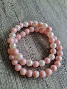 Round bead bracelet Pink and pearly white Wife and daughters Handmade Nine Elastic thread Elastic Thread, Pink Round, Wedding Jewelry Bracelets, Bead Bracelets, Pink Bracelet, Wedding Bracelet, Bead Bracelet, Round Beads, Wedding Jewelry