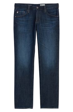 A sharp choice for everyday wear, these slim jeans are cut from Japanese denim with light sanding and whiskering that make them look like old favorites. 15" leg opening; 10" front rise; 14 1/2" back rise (size 32x34) Zip fly with button closure Five-pocket style 96% cotton, 4% polyurethane Machine wash, tumble dry Made in the USA of imported fabric Classic Faded Jeans With Straight Hem, Classic Straight Faded Jeans, Classic Faded Straight Jeans, Classic Faded Jeans With Standard Cut Leg, Jeans Amazon, Japanese Denim, Slim Jeans, Curator Style, For All Mankind