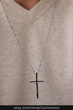 Cross necklace
men's cross necklace
Men's silver cross necklace
Mens sterling silver cross necklace
silver cross necklace for men
men's cross pendant
Silver cross necklace
mens cross necklace silver christian jewelry
faith cross necklace
Cross necklaces for men
Silver jewelry for men Father's Day Gift Cross Necklace, Silver Jewelry For Men, Cross Necklace For Men, Personalized Cross Necklace, Necklaces For Men, Cross Necklaces, Gift Boyfriend, Silver Cross Pendant, Jewelry For Men