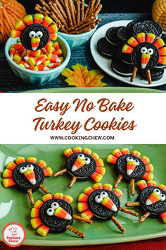 Oreo Candy Corn Turkey Cookies for Thanksgiving Treats Turkey Oreos Candy Corn, Oatmeal Cream Pie Turkey Craft, Oreo Turkeys Treats For Kids, No Bake Thanksgiving Treats, Easy Thanksgiving Desserts For Kids, Thanksgiving Kids Desserts, Turkey Desserts For Kids, Kids Thanksgiving Desserts