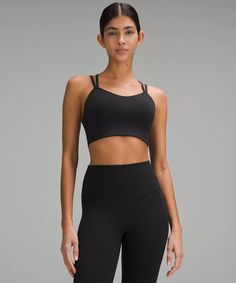 Like a Cloud Longline Bra *Light Support, B/C Cup | Women's Bras | lululemon Longline Bra, C Cup, Lululemon Sports Bra, We Made It, Yoga Bra, Back Women, Womens Bras, Long A Line, Sports Women