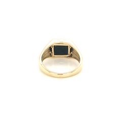 A beautiful Bloodstone and diamond signet ring. The bloodstone is rectangular in shape (10x8mm) and is set with 3 brilliant cut diamonds on either side (6 in total .042 Carat Diamonds). The shoulders of the ring have 2 raised ridges. The ring is made of 9k yellow gold and in very good condition. Finger size; 🇺🇸US 10; 🇬🇧UK T1/2. Classic Signet Ring With Rectangular Gemstone, Formal 14k Gold Signet Ring With Rectangular Stone, Classic Emerald Ring With Rectangular Stone For Formal Occasions, Classic Emerald Ring With Rectangular Stone For Formal Events, 14k Gold Signet Ring With Rectangular Stone For Anniversary, Classic Emerald Ring With Rectangular Stone, Classic Rectangular Emerald Ring With Polished Finish, Mens Diamond Ring, Graduation Ring