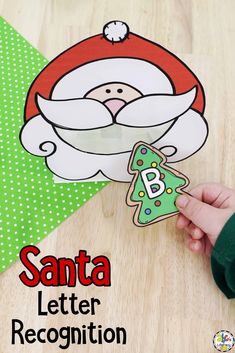 santa letter recognition activity for kids to practice the letter b in this christmas themed craft