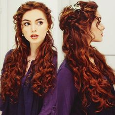 Cinder Characters, Titanic Photoshoot, Titanic Hairstyles, Titanic Wedding, Titanic Fashion, Hairstyles Theme, Long Red Hair, Beautiful Hairstyles, Trendy Hair Color