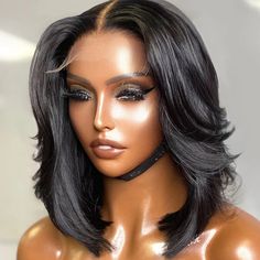 Buy Delicate Handcraft Layered Lightweight Undetectable 5x5 Closure Lace Wig | Limited Design - LUVMEHAIR ✔️ Limited & Unique Designs. Made by Senior Stylists ✔️ Classy & Breezy Layered Cut ✔️ Can Be C, Mid, or Side Parted ✔️ Low Maintenance & Time-saving ✔️ Glueless. Zero Skill Needed Free Exquisite Gift Packs & Wig Cap. Free Shipping+Returns. 1500+Customer Reviews. Invisible Lace, Layered Cut, Human Hair Color, Best Wigs, Short Bob Wigs, Bob Wig, Short Wigs, Black Natural Hairstyles, Real Human Hair