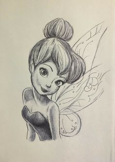 a drawing of tinkerbell from the movie tinkerbell