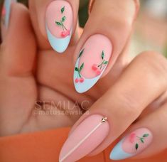 Nails Designer, French Tip Nail Designs, Cool Nail Designs, Short Acrylic Nails, French Tip Nails, Best Acrylic Nails