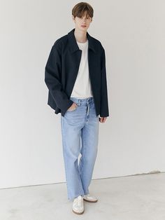 Editor's notesA simple and neat jacket from FANACULT is made of twill fabric.- Button closure- Pocket at the side- Stand collar- Twill fabric- Versatile itemMeasurements(in.)M/L- Shoulder: 20.86 in. / 21.25 in.- Chest: 24.01 in. / 25.19 in.- Sleeve: 23.22 in. / 24.01 in.- Total length: 26.37 in. / 27.95 in.Model infoMan - Height: 6'03 Fitting size LComposition & Care- 100% Super Twill Cotton- Please check the care labelDesigner- by FANACULT Classic Straight Leg Outerwear For Work, Business Casual Straight-leg Fall Outerwear, Business Casual Straight Leg Outerwear For Fall, Casual Business Outerwear With Straight Hem, Modern Tailored Cotton Outerwear, Everyday Outerwear With Straight Hem And Welt Pockets, Everyday Outerwear With Welt Pockets And Straight Hem, Classic Cotton Outerwear With Straight Hem, Straight Leg Cotton Outerwear For Work