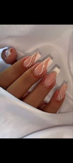 Graduation Nails, Formal Nails, White Acrylic Nails, French Tip Acrylic Nails, Basic Nails, French Acrylic Nails, Coffin Shape Nails