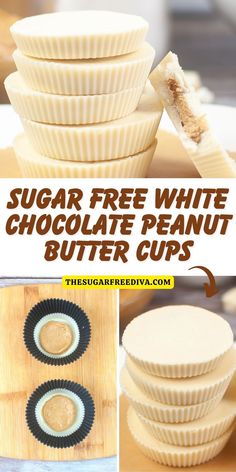 sugar free white chocolate peanut butter cups